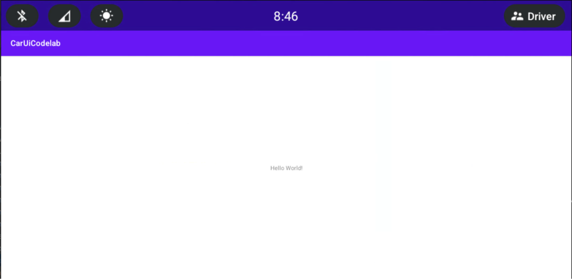 Ouvrir la nouvelle application CarUiCodelab