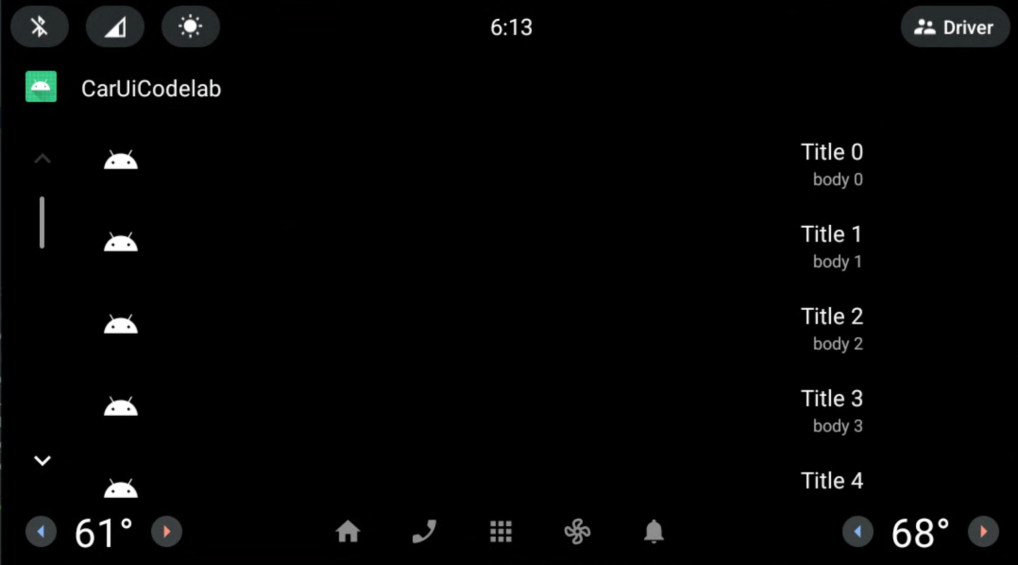 عنوان و متن با تراز راست