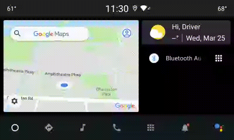 App predefinite nella schermata Impostazioni
