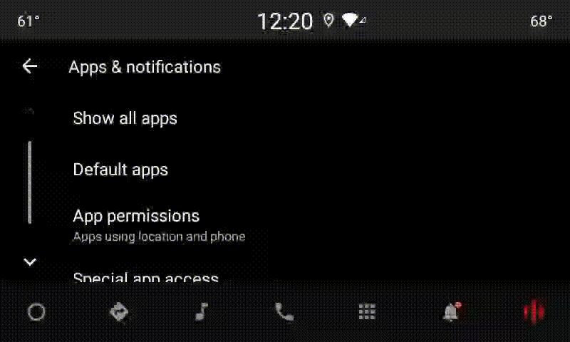 Integration in die Einstellungen