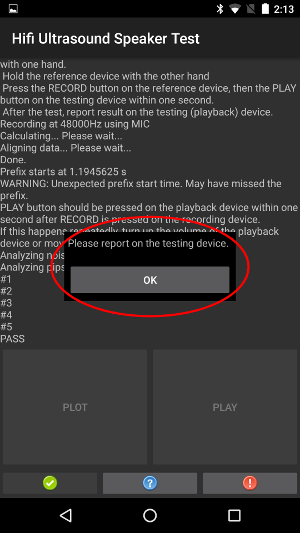 स्पीकर के लिए चौथा चरण, रेफ़रंस डिवाइस