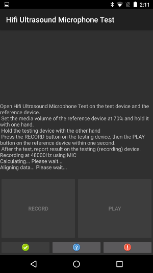 Mikrofon 3. adım, test cihazı