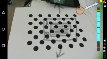 מיקום של דפוס בדיקה