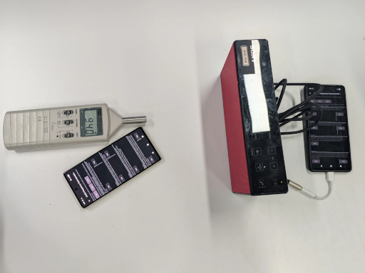 تنظیم صدای آزمایشی Test tone setup on preset unprocessed