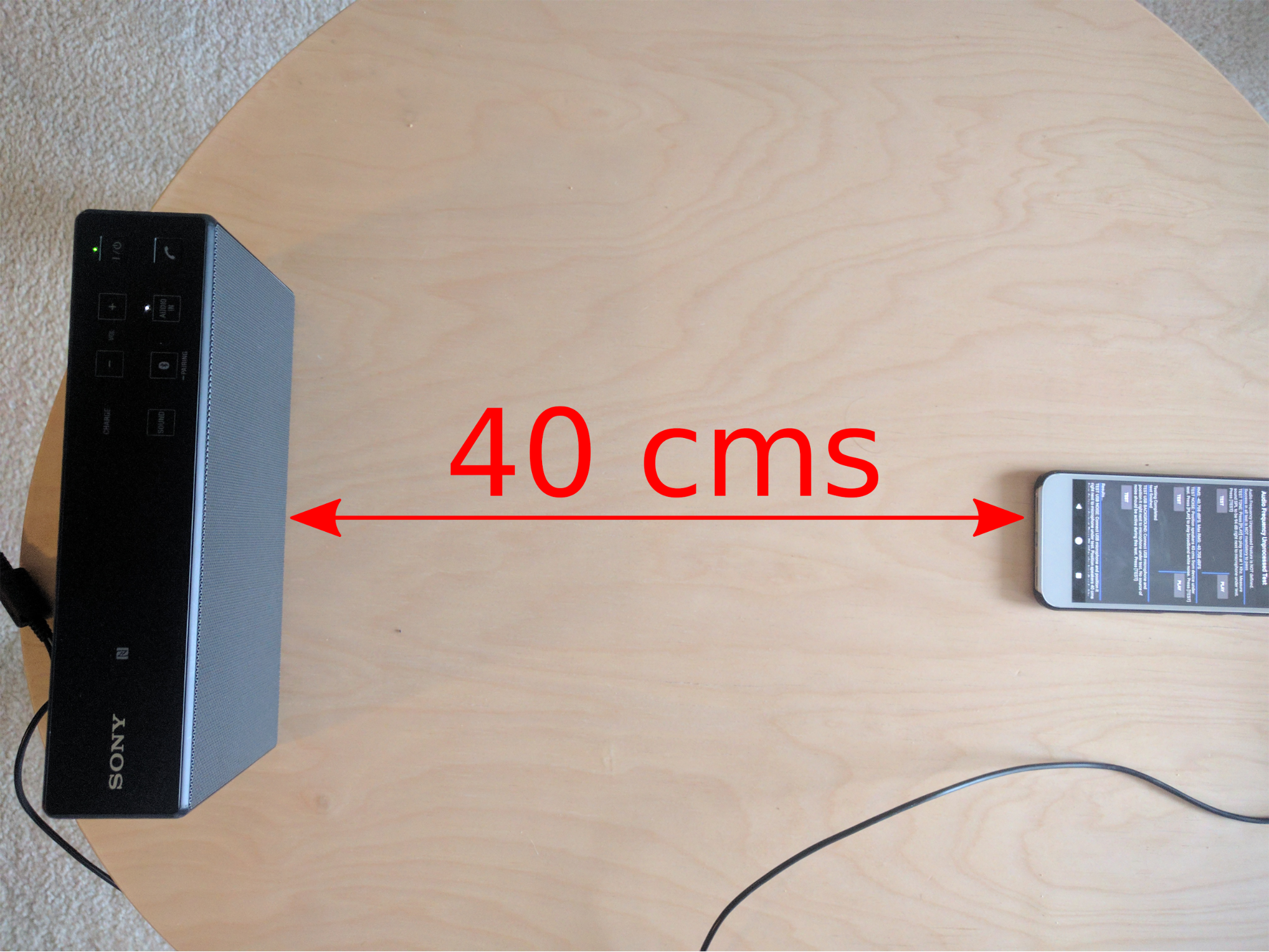 स्पीकर की पोज़िशन