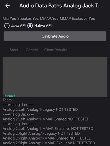 פריטי בדיקה של נתיבי נתוני אודיו