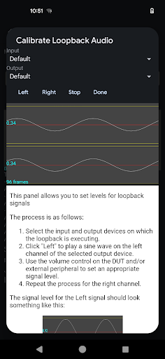 Panel audio loopback Calib