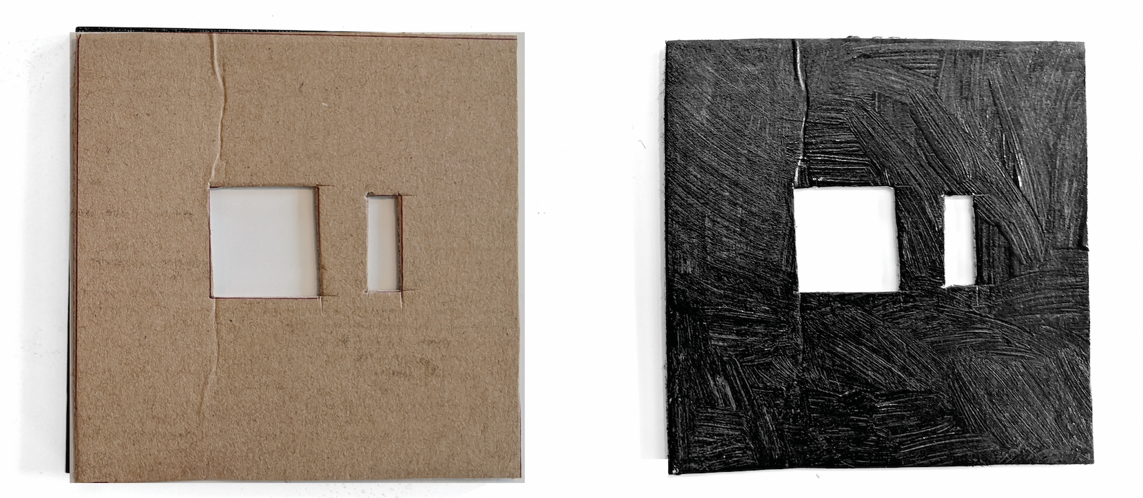 Lỗ mở của Cardboard mẫu