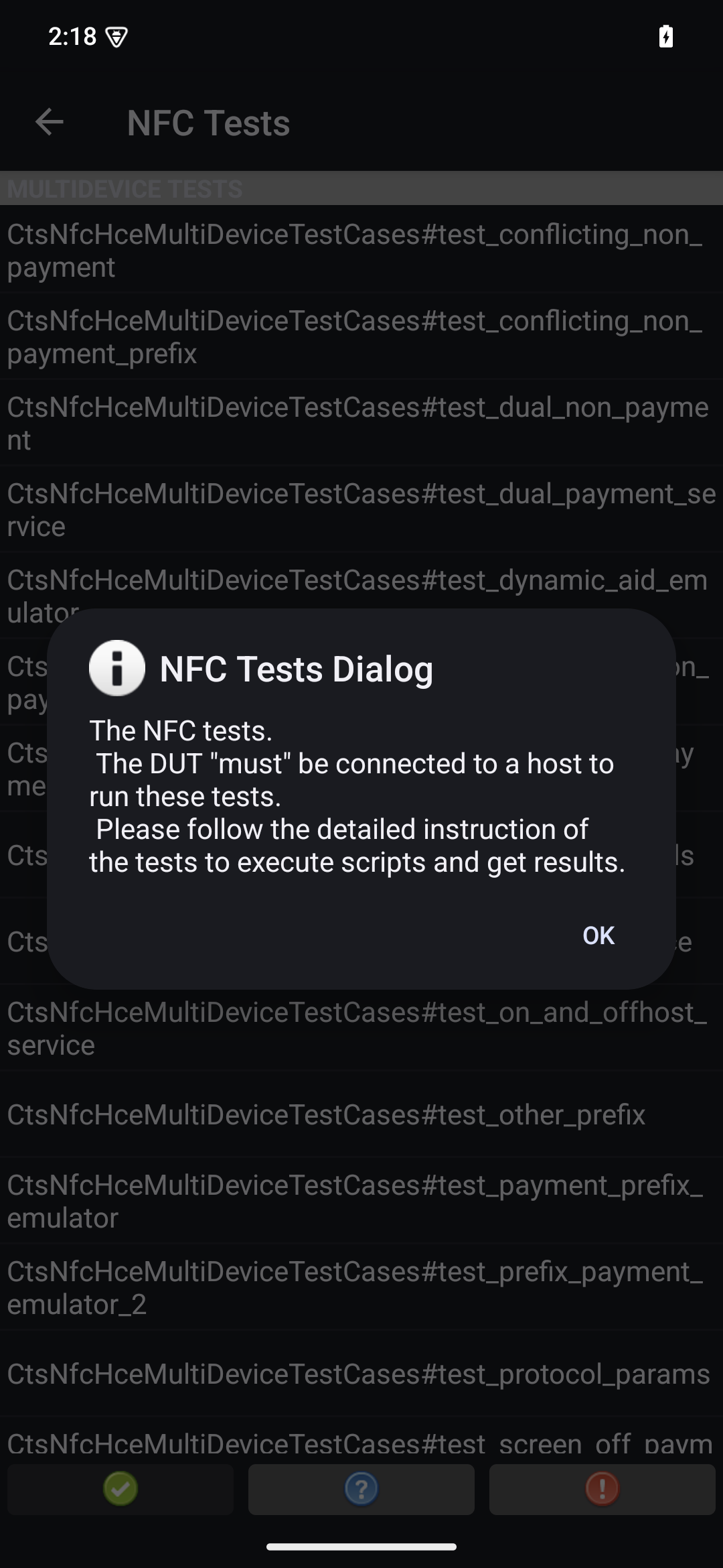 CTS-V-App-Testläufe