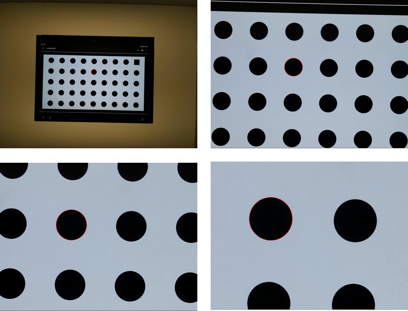 Cerchio di Pixel 4 trovato