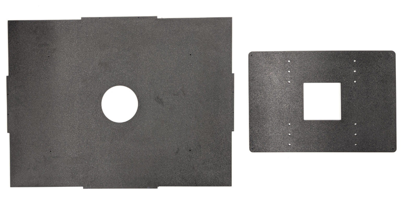 Depuis la plaque d&#39;ouverture et la plaque de fixation du téléphone