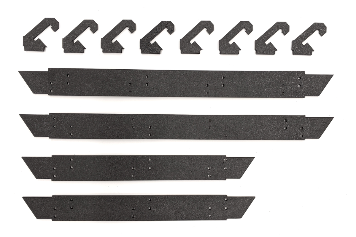 Deflettori luminosi, supporti per luci, strisce luminose a LED e fascette