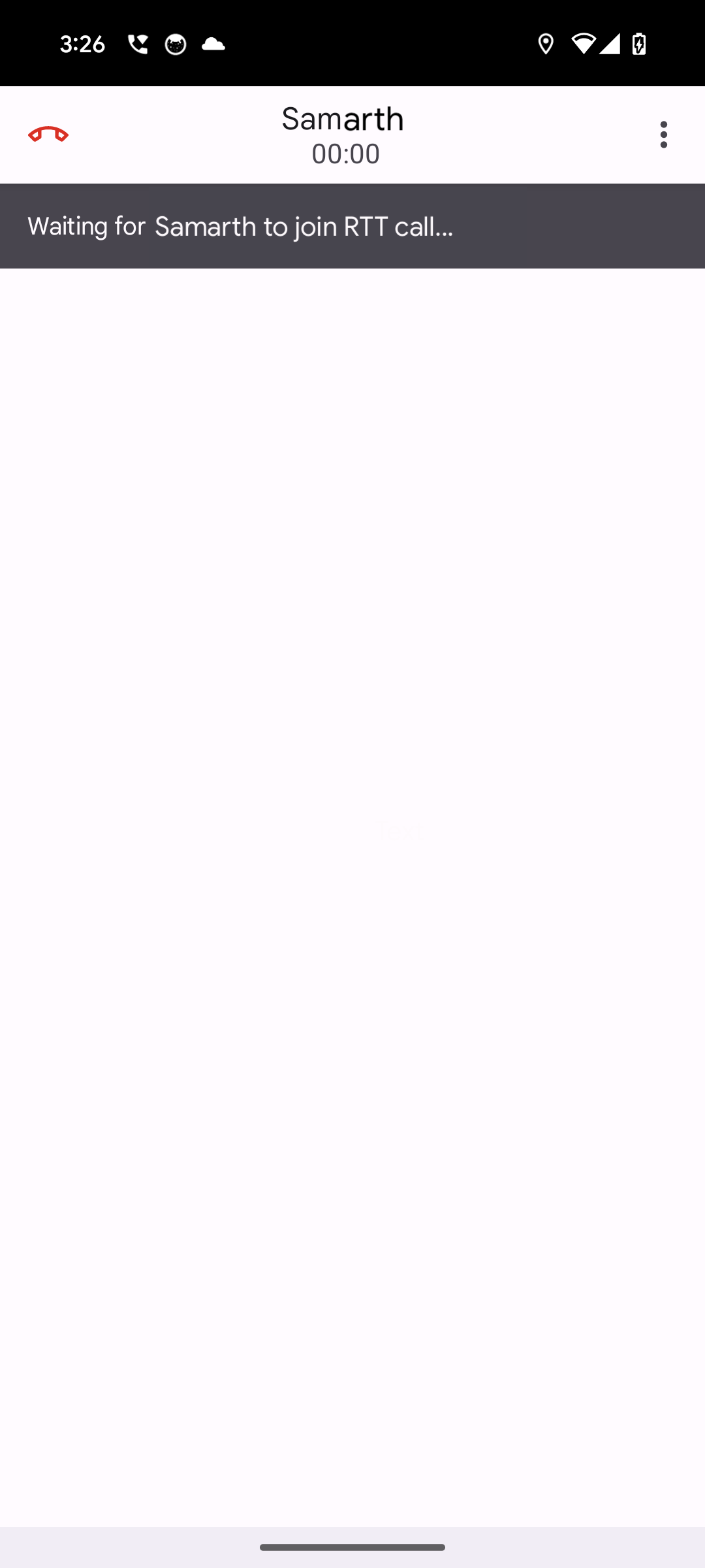 即時文字訊息通話中的使用者介面