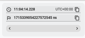 Finestra di dialogo Timestamp