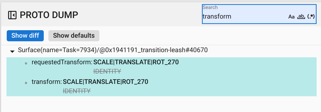הצגת ההבדלים