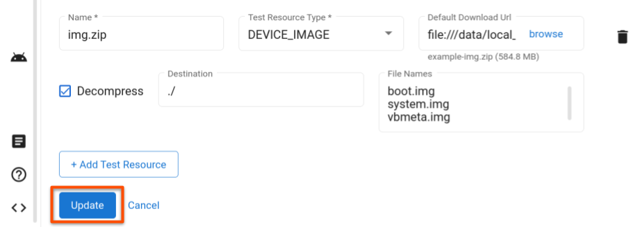 פעולה: שמירת שינויים