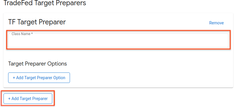 Добавить целевой подготовитель