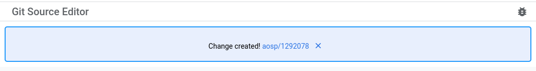 Değişiklik oluşturuldu bildirimi