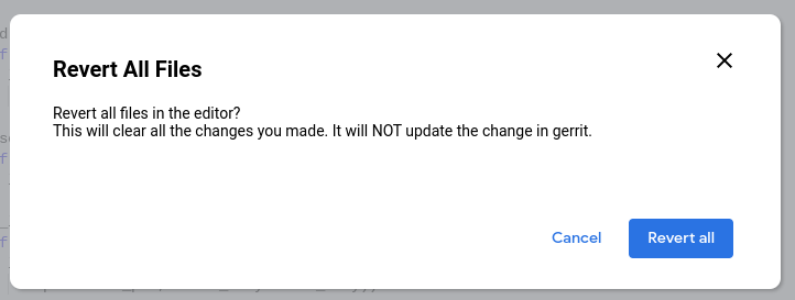 Tüm dosyaları geri döndürme onay iletişim kutusu